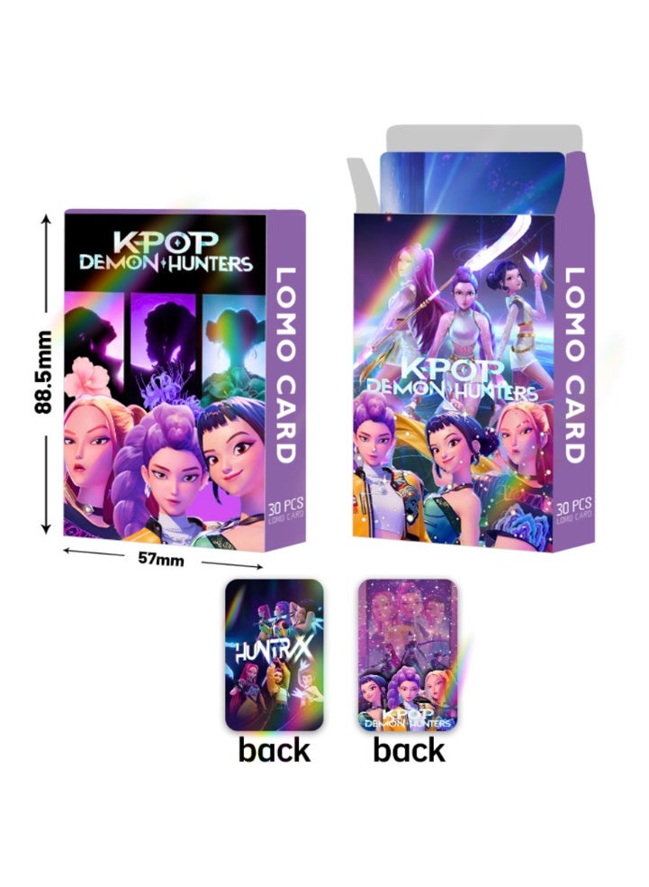 12 Sheets/Set KPop Demon Hunters Stickers and 50 Cps Laser Flash Card for Journal Handbook Anime Collection - Image 3